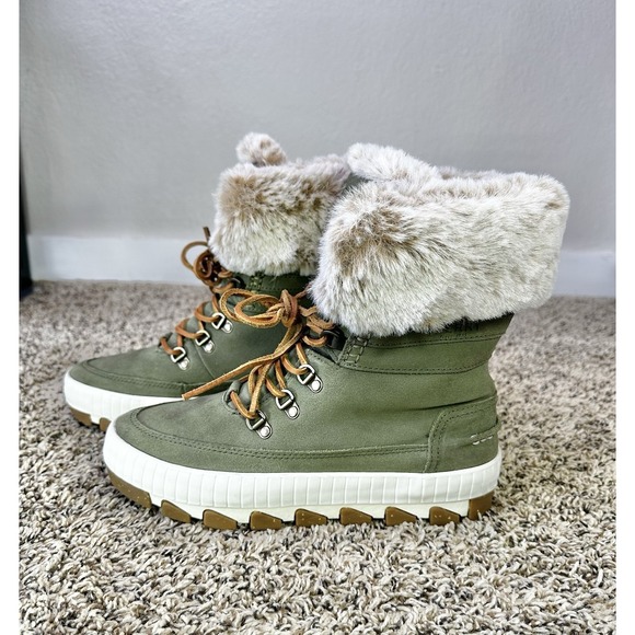 Sperry Shoes - Sperry Women's Torrent Winter Olive Snow Boots Waterproof Memory Foam Size 8.5